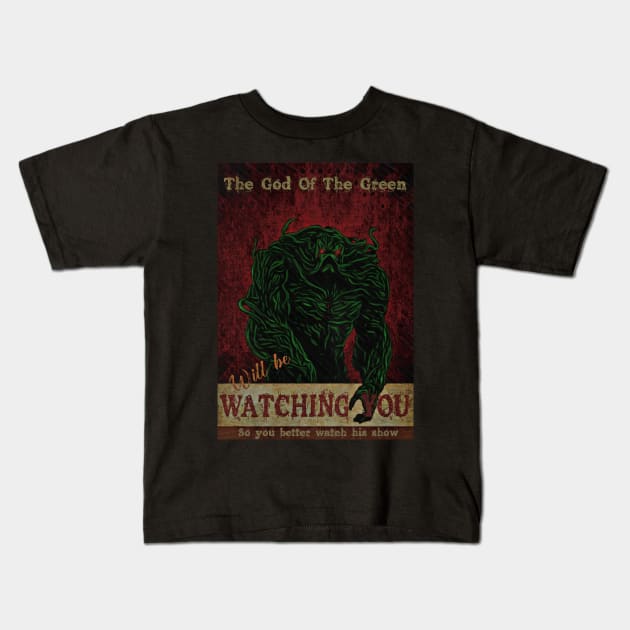 Swamp thing is watching Kids T-Shirt by Thisepisodeisabout